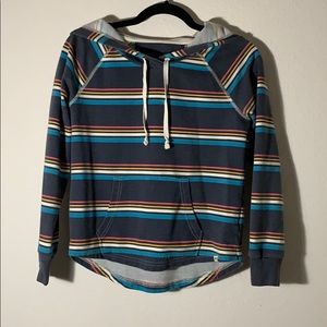 Striped vans hoodie retro 70s